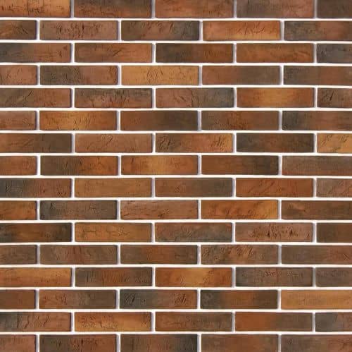 Купить Искусственный камень White Hills Терамо брик 353-70 декоративный коричнево-медный 22х5,5х1,2 см (0,65 м2) для наружной отделки дома по низкой цене