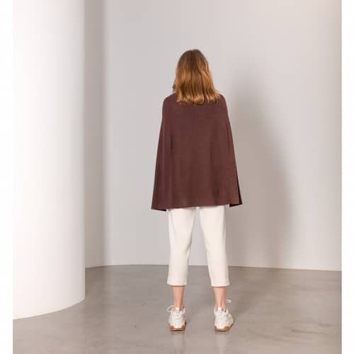 Купить Пончо Lara FF95113 кофе по низкой цене