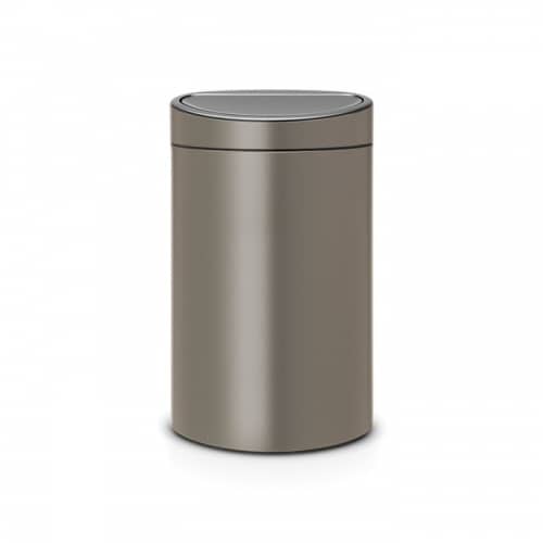 Купить Бак Brabantia Touch Bin New мусорный, платиновый, 40 л по низкой цене