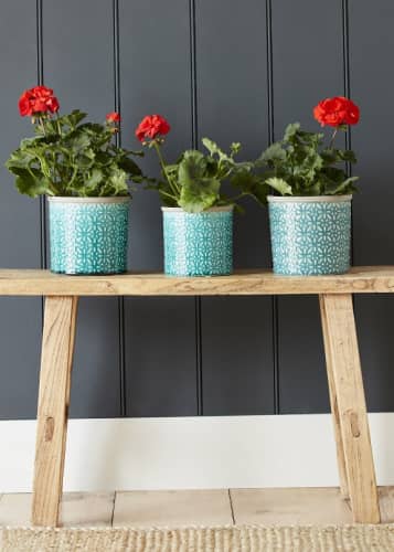 Купить Кашпо керамическое, L Tuscany Blue Indoor Pots Collection Burgon & Ball по низкой цене
