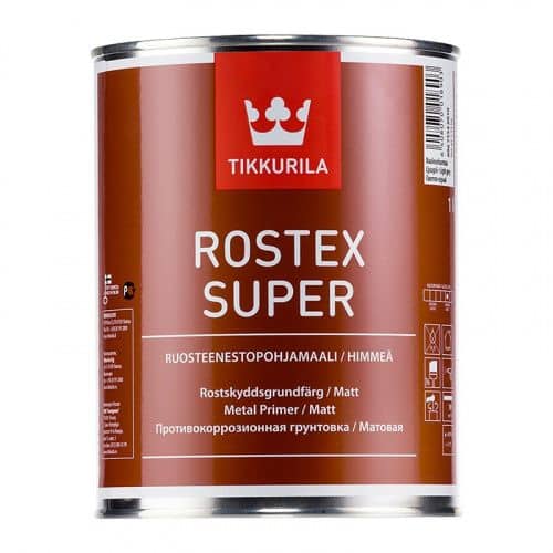 Купить Грунтовка TIKKURILA Rostex Super красно-коричневая 1 л по низкой цене