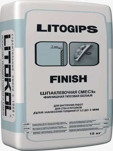 Купить Шпаклевка LITOKOL Litogips Finish финишная 15 кг по низкой цене
