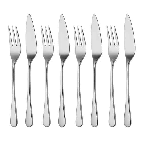 Купить Набор Robert Welch Iona Bright столовых приборов для рыбы на 4 персоны, 8 предметов по низкой цене