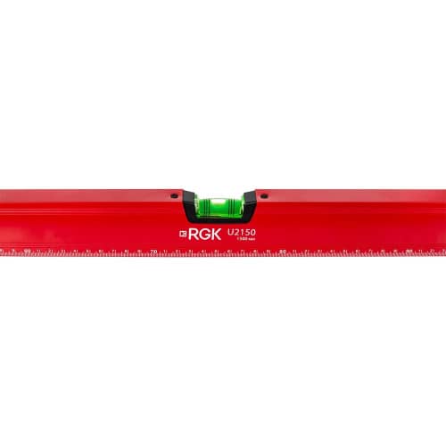 Купить Пузырьковый строительный уровень с магнитом RGK U2150 15 м (150 см) по низкой цене