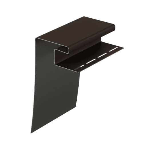 Купить Профиль Docke околооконный, под камень, цвет шоколад, 3600 мм для наружной отделки дома по низкой цене