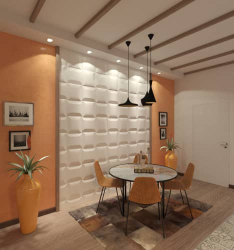 3D панель стеновая Relieffo Soft 038 из пенополиуретана 600x600x30 мм