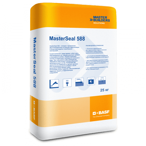 Купить Гидроизоляция BASF MasterSeal 588 35 кг по низкой цене