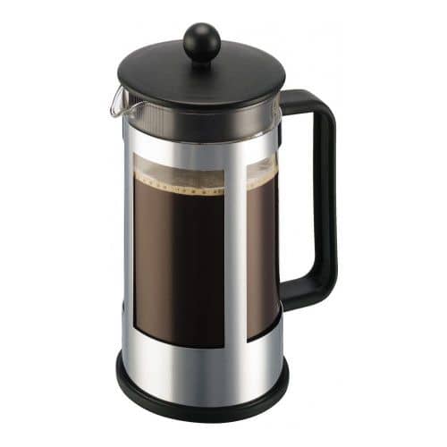 Купить Френч-пресс Bodum Kenya черный-хром, 1 л по низкой цене