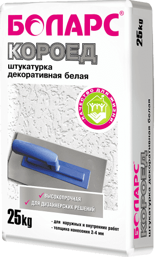 Купить Штукатурка Боларс Короед декоративная 25 кг по низкой цене