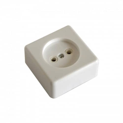 Купить Розетка СВЕТ без заземления белая по низкой цене