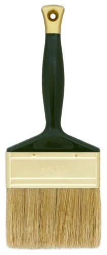 Купить Кисть Варяг плоская, натуральная, светлая щетина, 100 мм по низкой цене