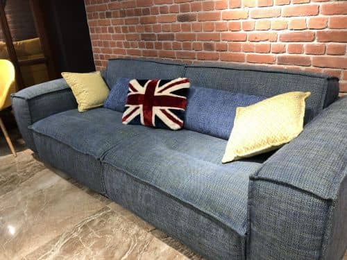 Купить Диван Карат-Мебель Кёльн прямой с кантом по низкой цене