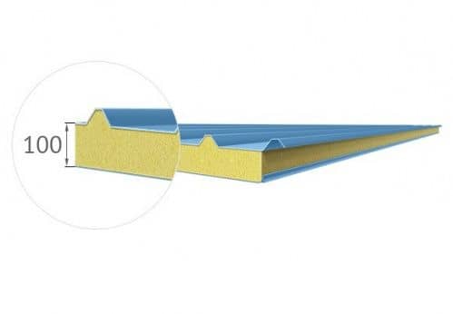 Купить Сэндвич панель ПСТМ ПКБ кровельная, 100х1000 мм по низкой цене