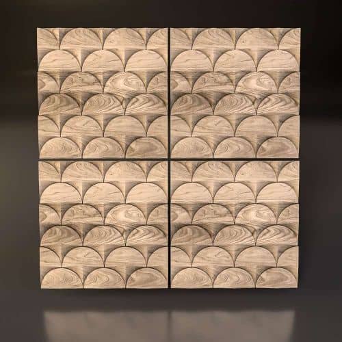 3D панель стеновая Relieffo Sunset (Дуб) Д029Д 600х600х30 мм