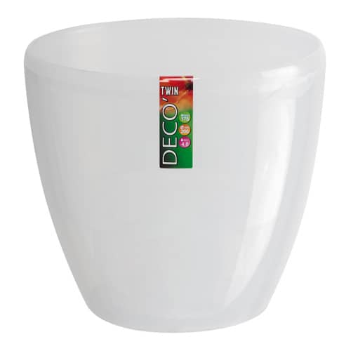 Купить Кашпо пластиковое d17 см прозрачное ДЕКО ТВИН 2,5 л по низкой цене
