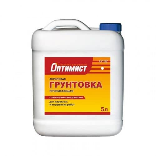 Купить Грунтовка Оптимист G102 проникающая 5 л по низкой цене