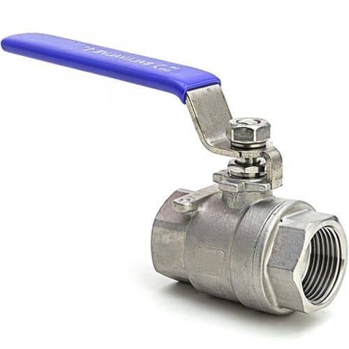 Купить Кран нержавеющий стальной шаровой муфтовый двухходовой Valveinox, сталь SS AISI304 DN100 4" PN63 230°C по низкой цене