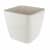Купить Кашпо Lechuza Quadro white high gloss 28x28x26 см по низкой цене