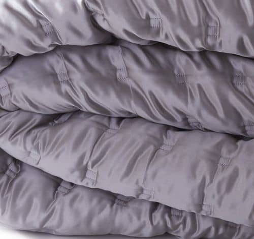 Купить Покрывало Gingerlily Windsor silver grey шелковое, 270х270 см по низкой цене