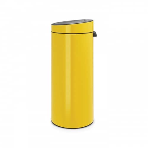 Купить Бак Brabantia Touch Bin New мусорный, желтая маргаритка, 30 л по низкой цене