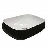 Купить Раковина на столешницу фигурный FLUMEN Perla 560 см чёрная по низкой цене