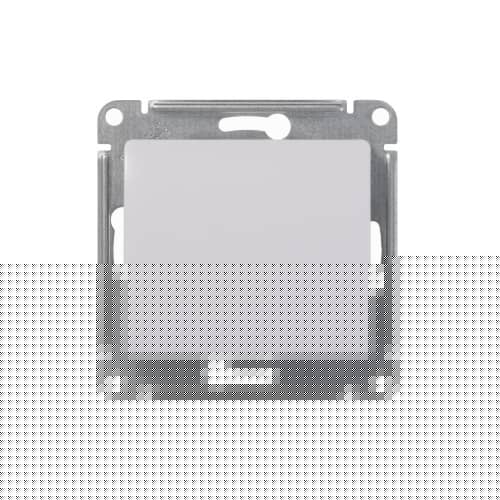 Купить Выключатель одноклавишный Schneider Глосса без рамки белый по низкой цене