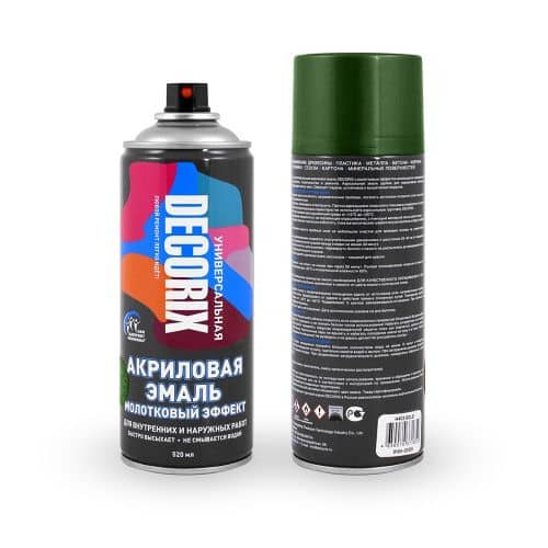 Купить Эмаль Decorix универсальная молотковый эффект, 520 мл по низкой цене