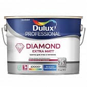 Купить Краска для стен и потолков Dulux Diamond Extra Matt белая база BW 10 л по низкой цене