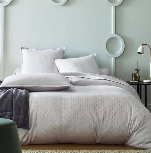 Купить Покрывало Blanc des Vosges Byzance Anthracite серое, бархат по низкой цене