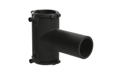 Купить Тройник электросварной с закладными нагревателями ПЭ 100 (из полиэтилена) ПОЛИПЛАСТИК со встроенными фиксаторами диаметр 20-63 мм, SDR 11 по низкой цене