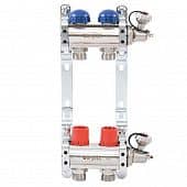 Купить Коллекторная группа Uni-Fitt 32315N060502 1"х3/4" на 2 выхода с регулировочными и термостатическими вентилями по низкой цене