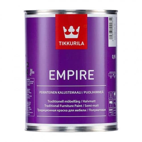 Купить Краска Tikkurila Empire С для мебели алкидная 0,9 л по низкой цене