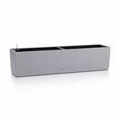 Купить Кашпо Lechuza Balconera Stone Complete stone grey 80x20x20 см по низкой цене