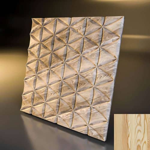 3D панель стеновая Relieffo Constellation (Лиственница) Д036ЛС 600х600х30 мм