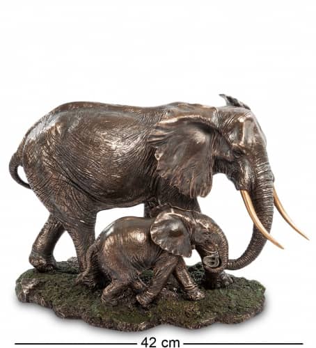 Купить Статуэтка Veronese Слон с детенышем WS-772 по низкой цене
