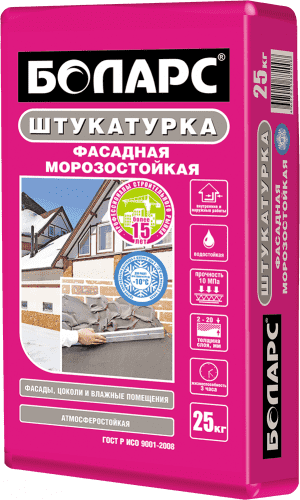Купить Штукатурка Боларс фасадная морозостойкая 25 кг по низкой цене