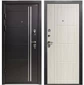 Купить Дверь Промет С4 Гранит входная металлическая левая снаружи металл Черный муар внутри МДФ Бодега рубин 2066х880 мм по низкой цене