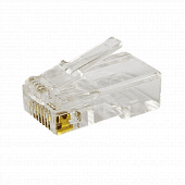 Купить Коннектор компьютерный RJ-45 UTP для кабеля, cat. 5e (8р-8с), уп. 10 штук по низкой цене