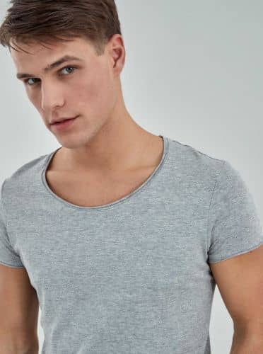 Купить Футболка Piazza ItaliaBasic светло-серая по низкой цене