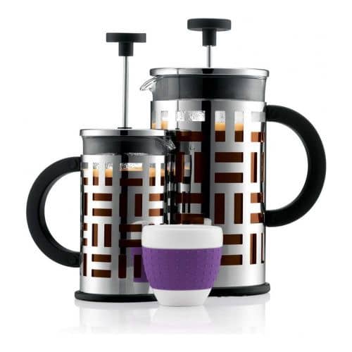 Купить Кофейник френч-пресс Bodum Eileen хром 1 л по низкой цене