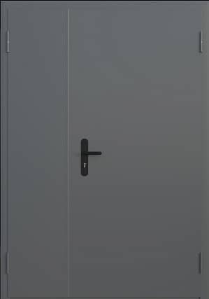 Купить Двупольная противопожарная дверь Поликом ei 30 с электрозамком по низкой цене