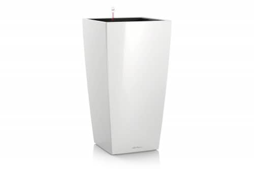 Купить Кашпо Lechuza Color Cubico Complete white 22x22x41 см по низкой цене