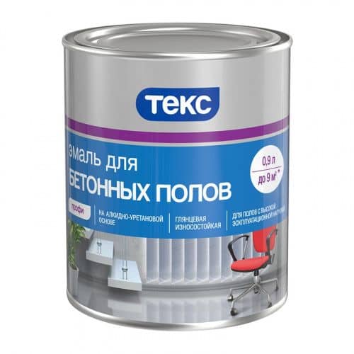 Купить Эмаль ТЕКС Профи для бетонных полов красно-коричневая 0,9 л по низкой цене