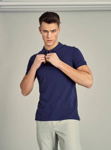 Купить Футболка-поло Piazza Italia синяя по низкой цене