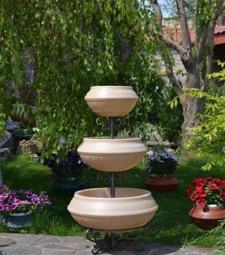 Купить Клумба BOXSAND Елочка вертикальная трехярусная по низкой цене