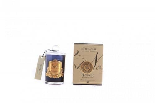 Купить Свеча Cote Noire Prosecco в черном стаканчике с золотым декором, 75 г по низкой цене