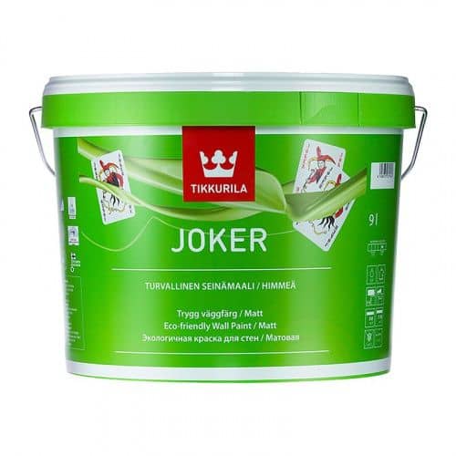 Купить Краска Tikkurila JOKER A в/д, интерьерная, гипоаллергенная 9 л по низкой цене