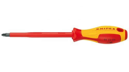 Купить Отвертка Knipex для винтов с крестообразным шлицем, 320 мм по низкой цене