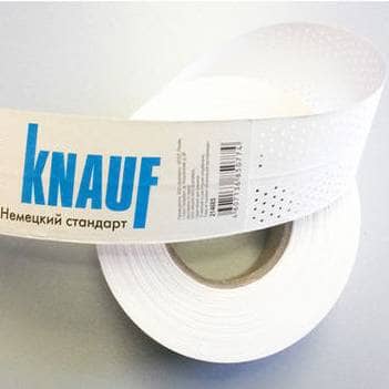 Купить Лента Knauf для швов ГКЛ, бумажная, 50 м по низкой цене
