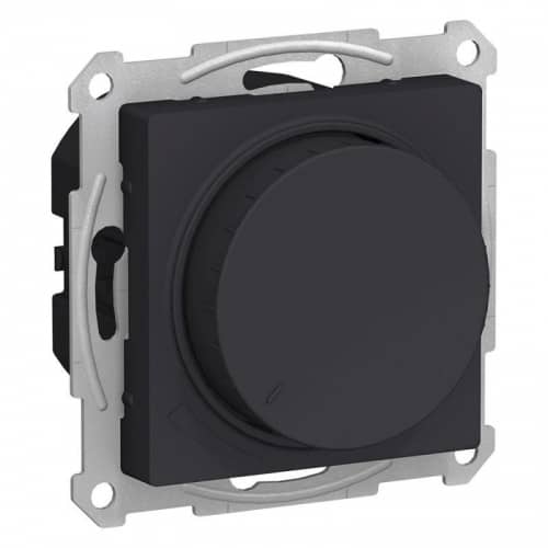 Купить Механизм светорегулятора поворотно-нажимного AtlasDesign 630Вт карбон SchE ATN001036 по низкой цене
